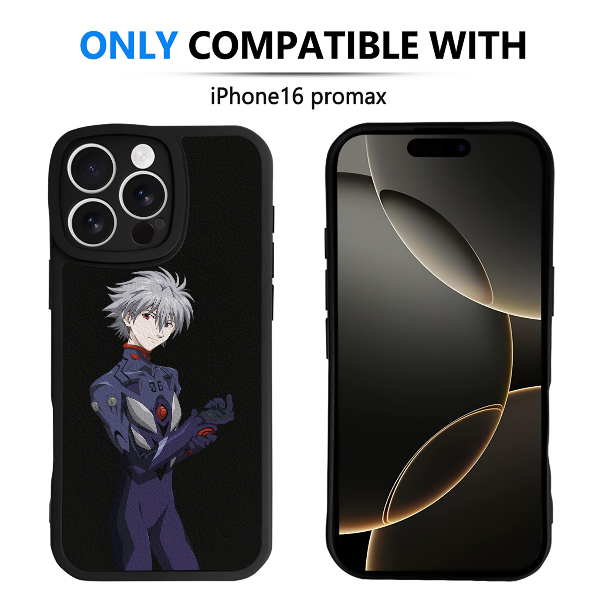 （画像用） EVA 新世紀エヴァンゲリオン 【iPhone 16シリーズ対応】シリコンスマホケース（レザー調） 材質：シリコン